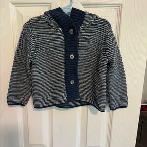 Archers Bow hooded striped cardigan
